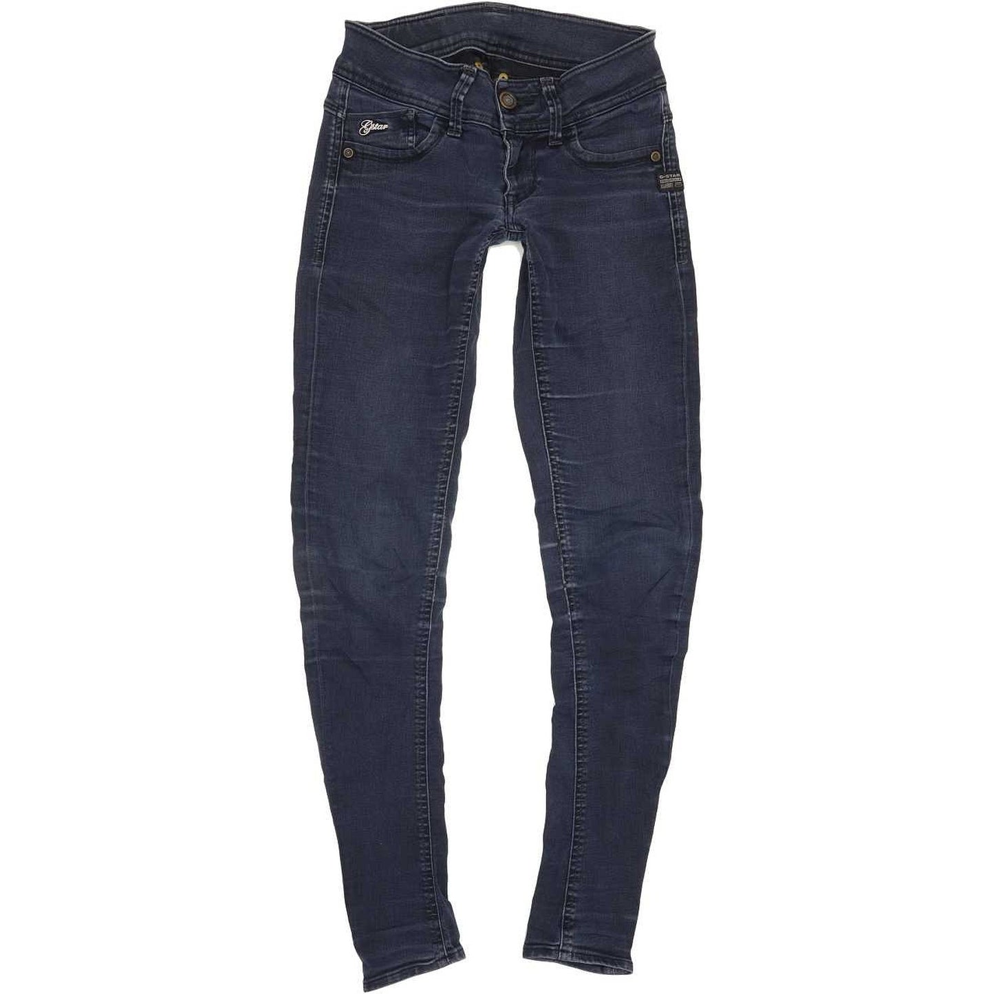 G-Star Lynn Women Blue Skinny Slim Stretch Jeans W25 L30