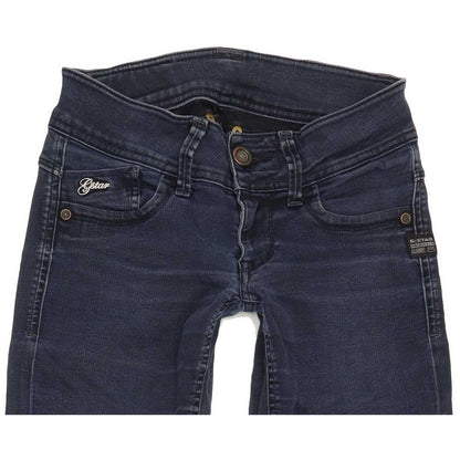 G-Star Lynn Women Blue Skinny Slim Stretch Jeans W25 L30