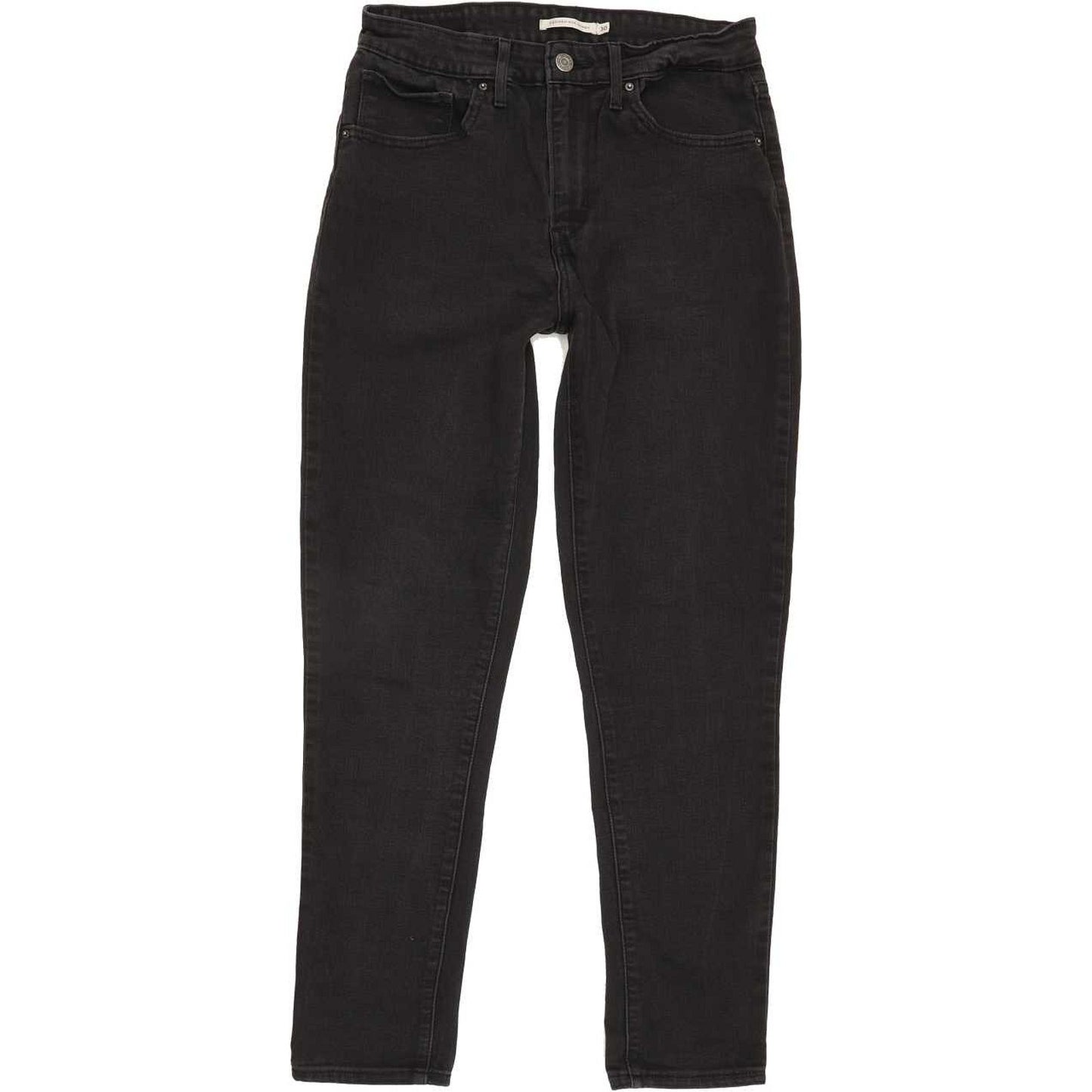 Levi's 721 High Rise Women Black Skinny Stretch Jeans W30 L28