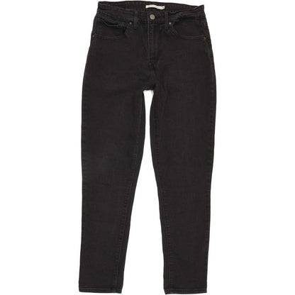 Levi's 721 High Rise Women Black Skinny Stretch Jeans W30 L28