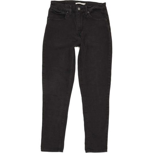 Levi's 721 High Rise Women Black Skinny Stretch Jeans W30 L28
