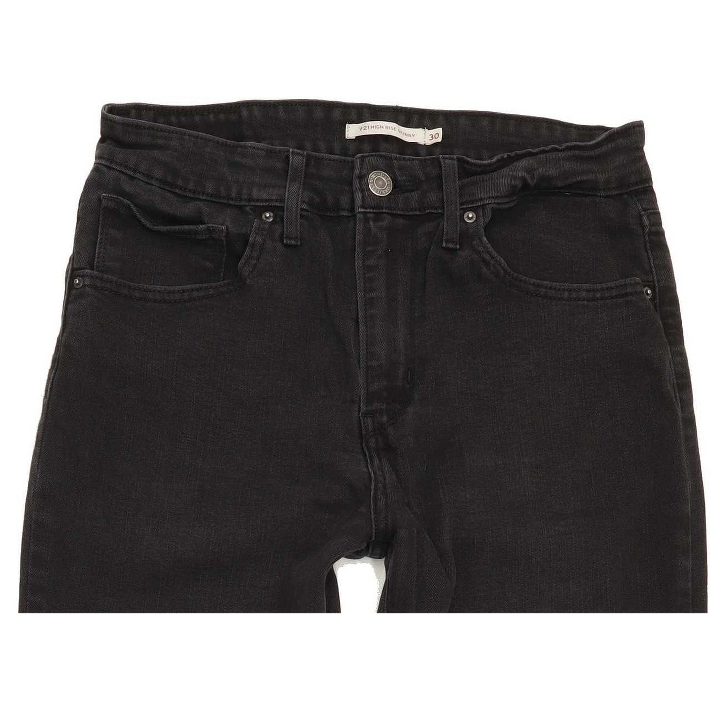 Levi's 721 High Rise Women Black Skinny Stretch Jeans W30 L28