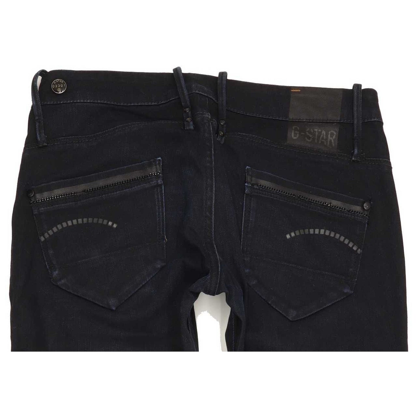 G-Star Brooke Women Navy Straight Slim Stretch Jeans W31 L31