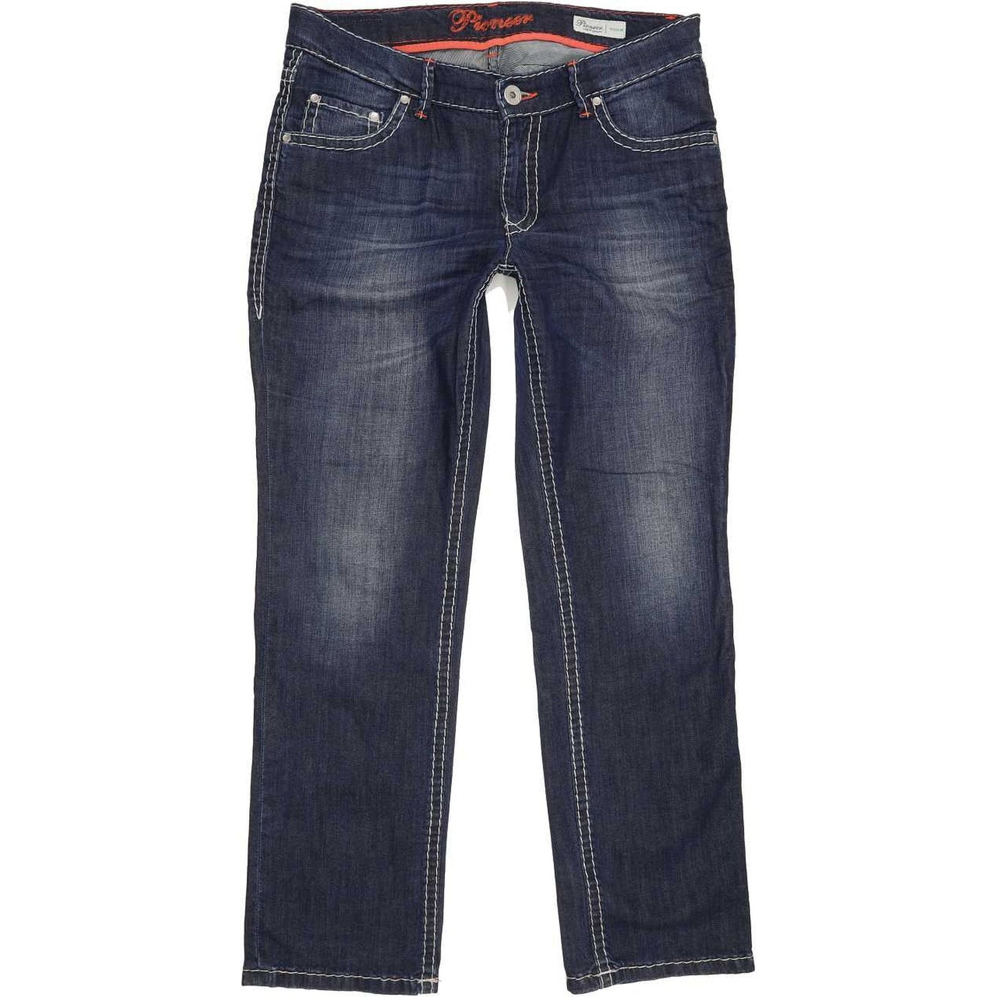 Pioneer Sally Women Blue Straight Regular Stretch Jeans W36 L30