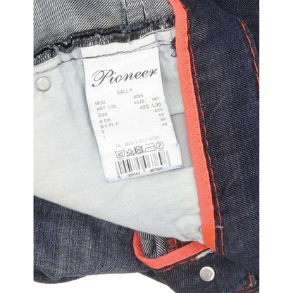 Pioneer Sally Women Blue Straight Regular Stretch Jeans W36 L30
