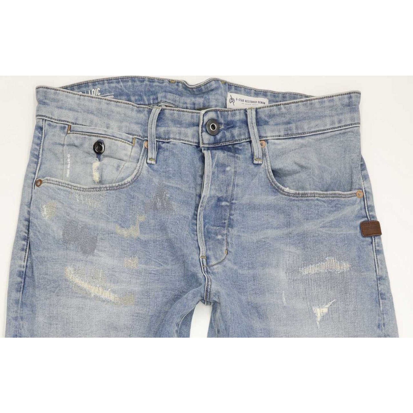 G-Star Loic Men Blue Tapered Relaxed Stretch Jeans W30 L36