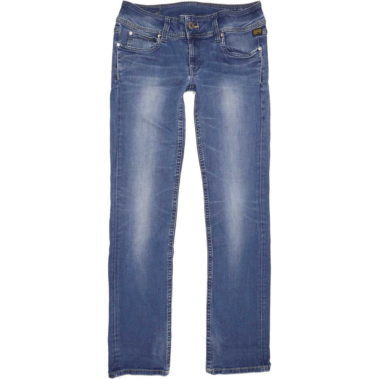 G-Star Women Blue Straight Slim Jeans W30 L33