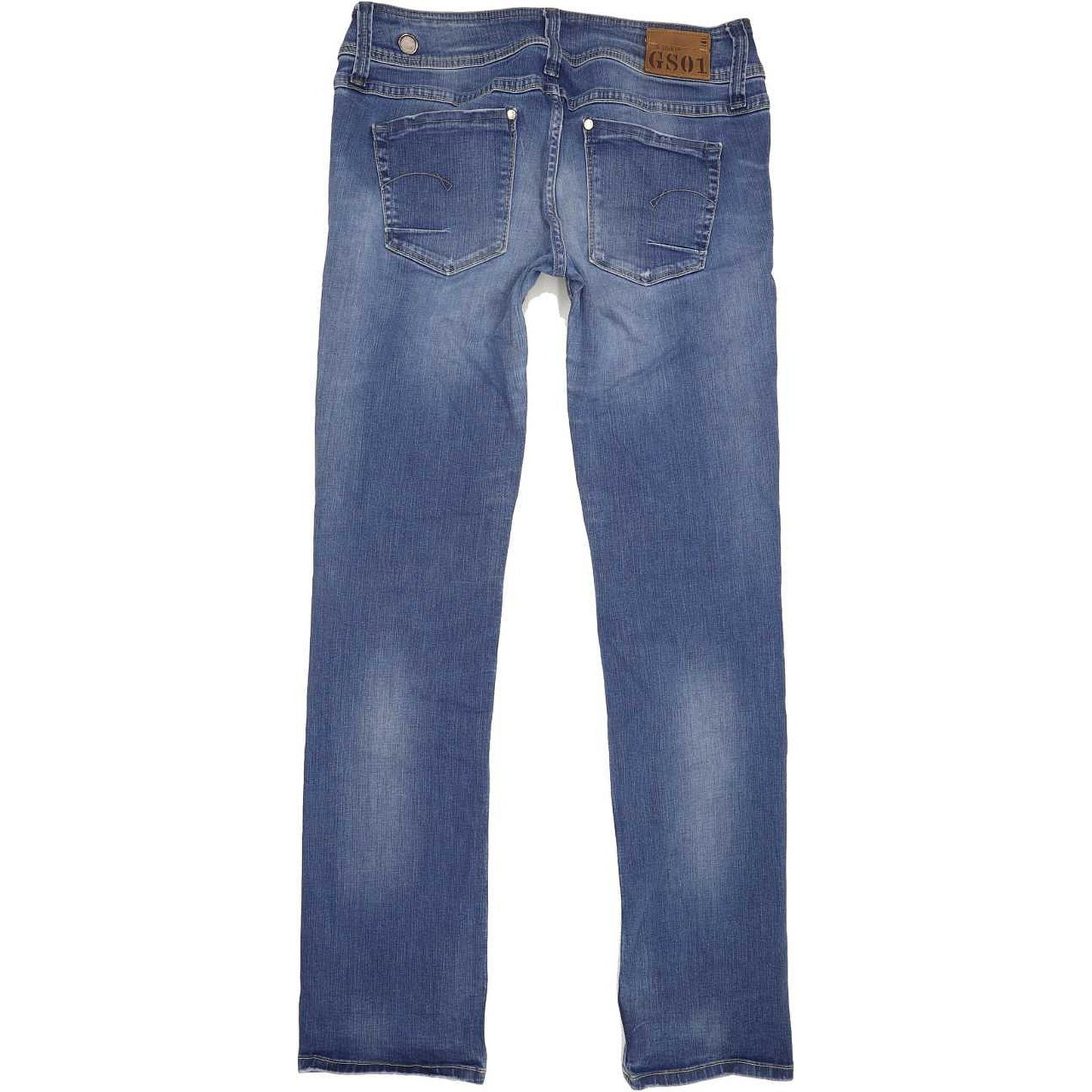 G-Star Women Blue Straight Slim Jeans W30 L33