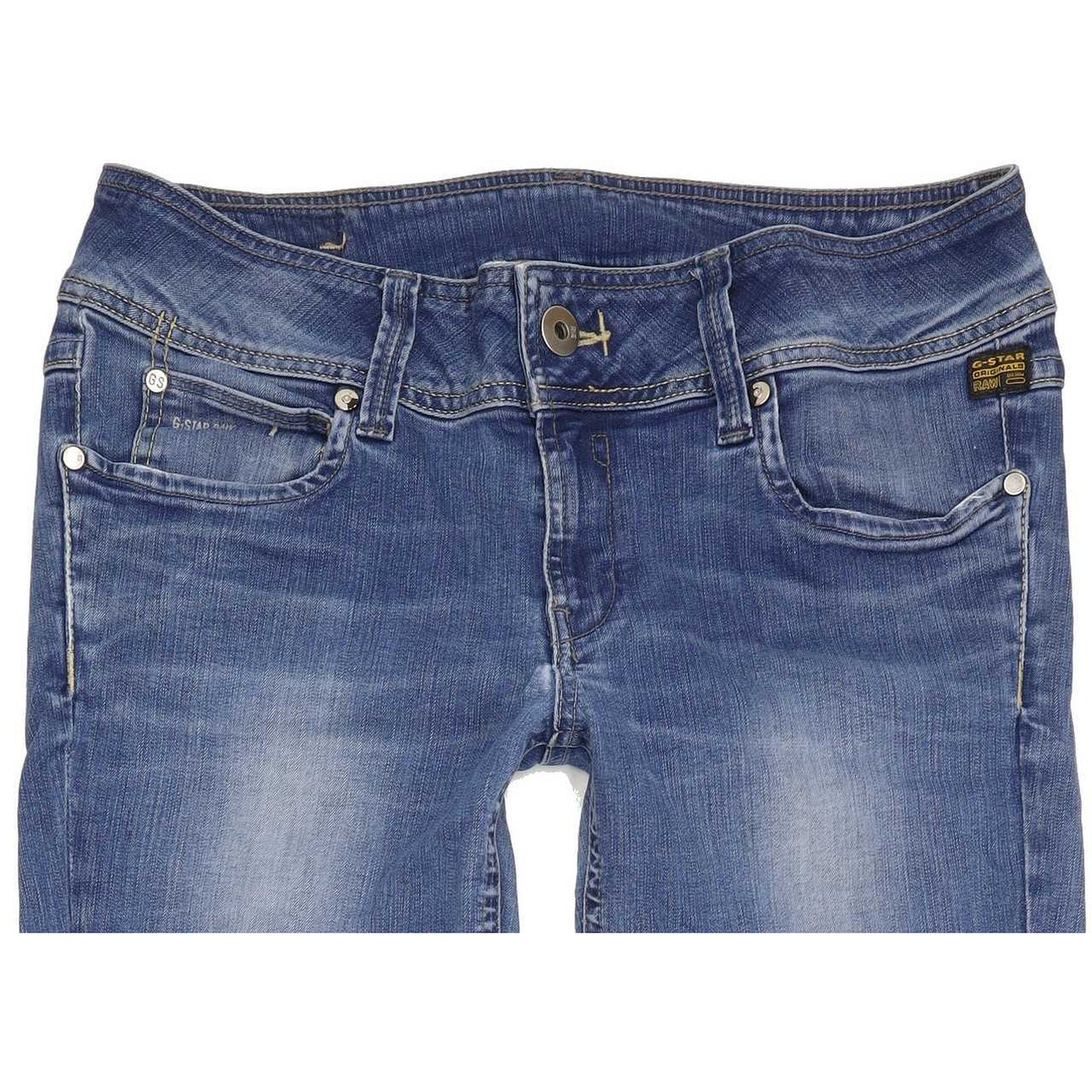 G-Star Women Blue Straight Slim Jeans W30 L33