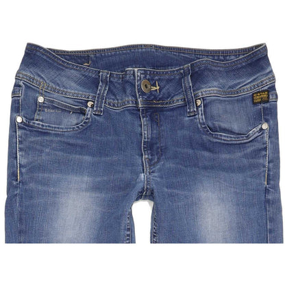 G-Star Women Blue Straight Slim Jeans W30 L33