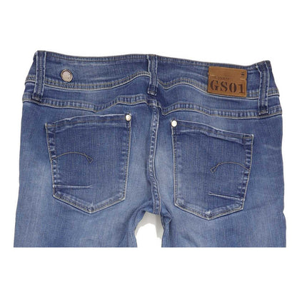 G-Star Women Blue Straight Slim Jeans W30 L33