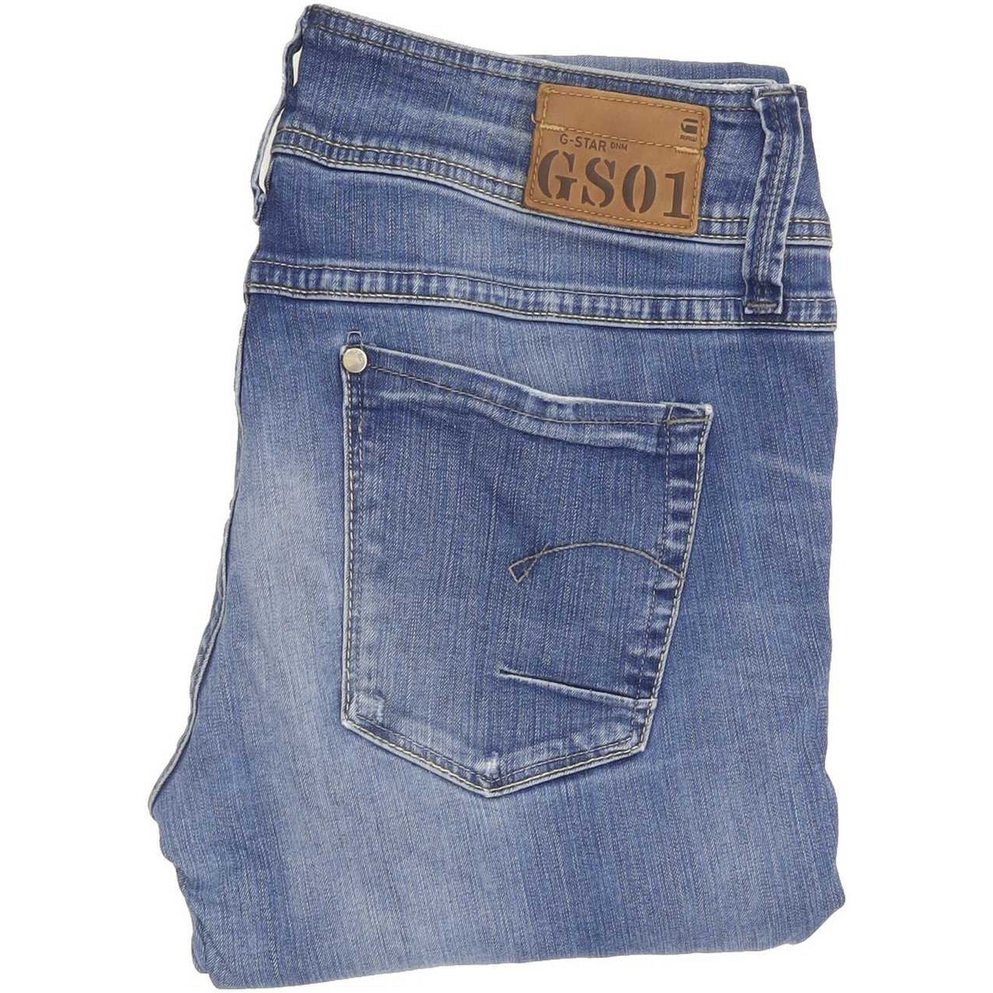 G-Star Women Blue Straight Slim Jeans W30 L33