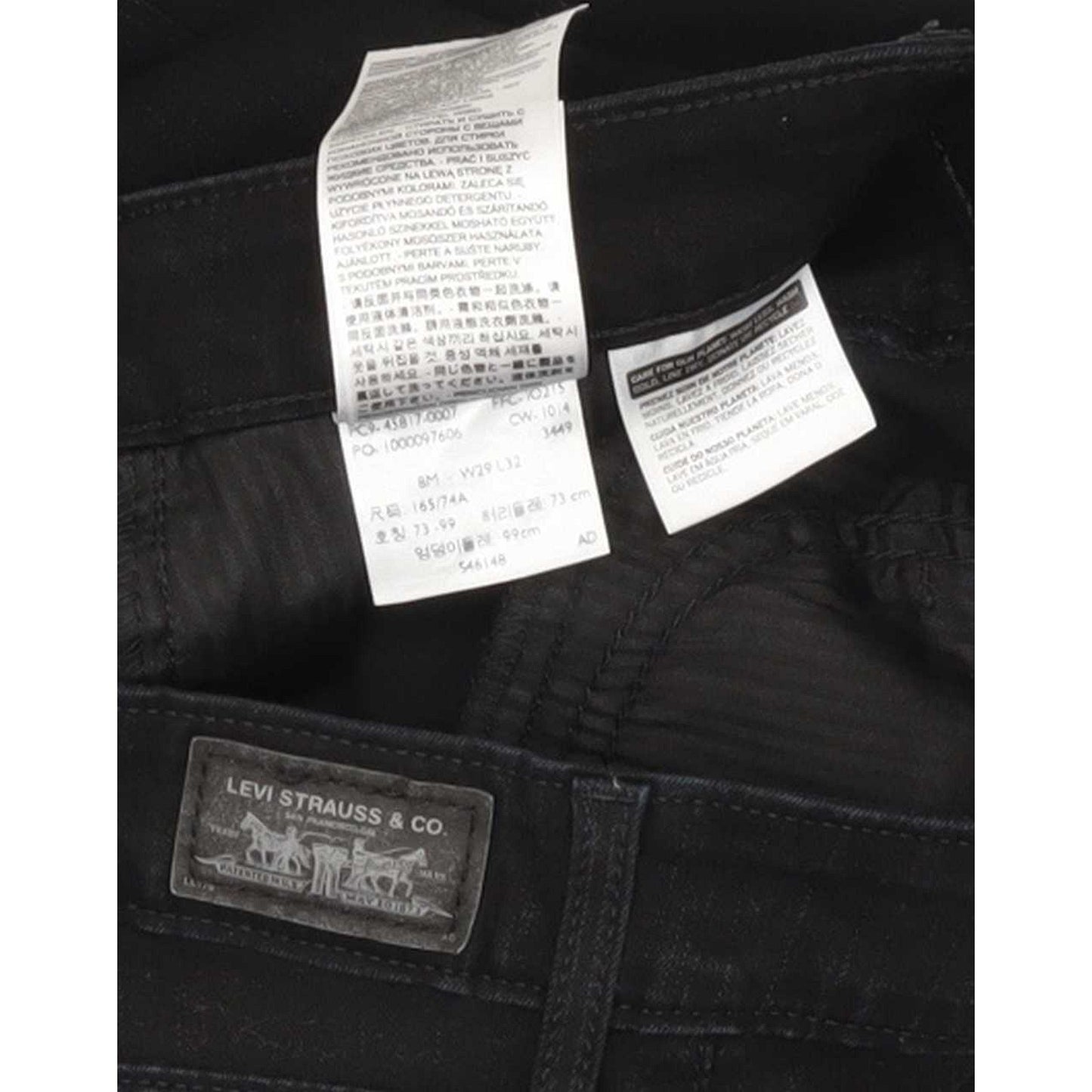 Levi's Legging Women Black Skinny Slim Stretch Jeans W29 L28