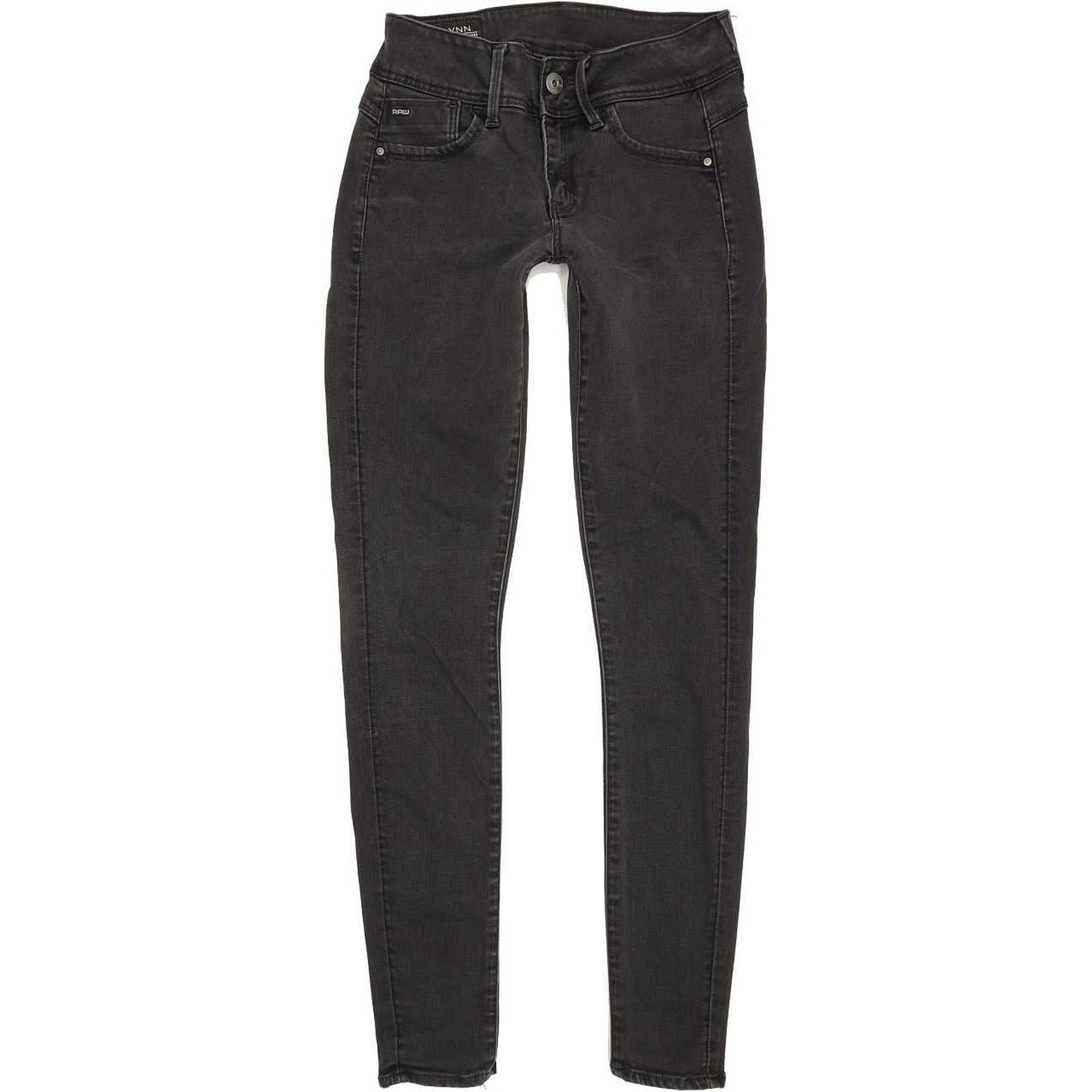 G-Star Lynn Mid Super Women Charcoal Skinny Slim Stretch Jeans W29 L31