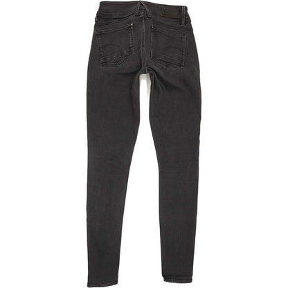 G-Star Lynn Mid Super Women Charcoal Skinny Slim Stretch Jeans W29 L31