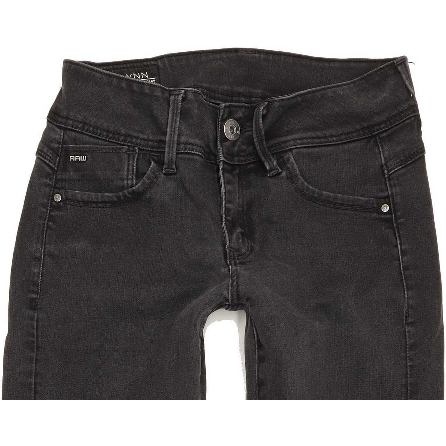 G-Star Lynn Mid Super Women Charcoal Skinny Slim Stretch Jeans W29 L31