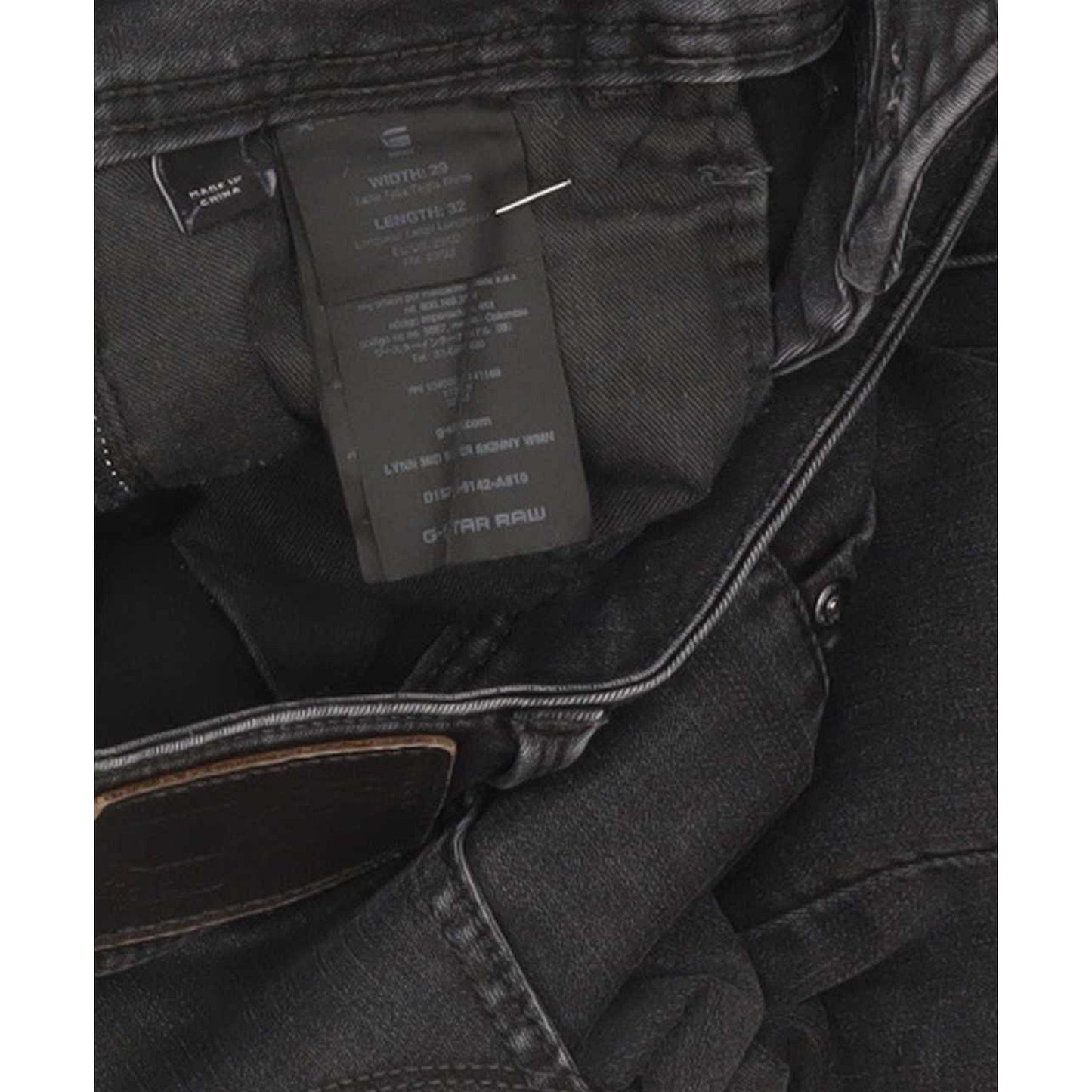 G-Star Lynn Mid Super Women Charcoal Skinny Slim Stretch Jeans W29 L31