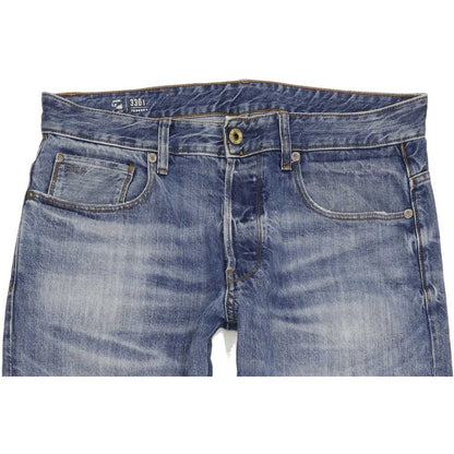 G-Star 3301 Men Blue Tapered Regular Jeans W33 L34
