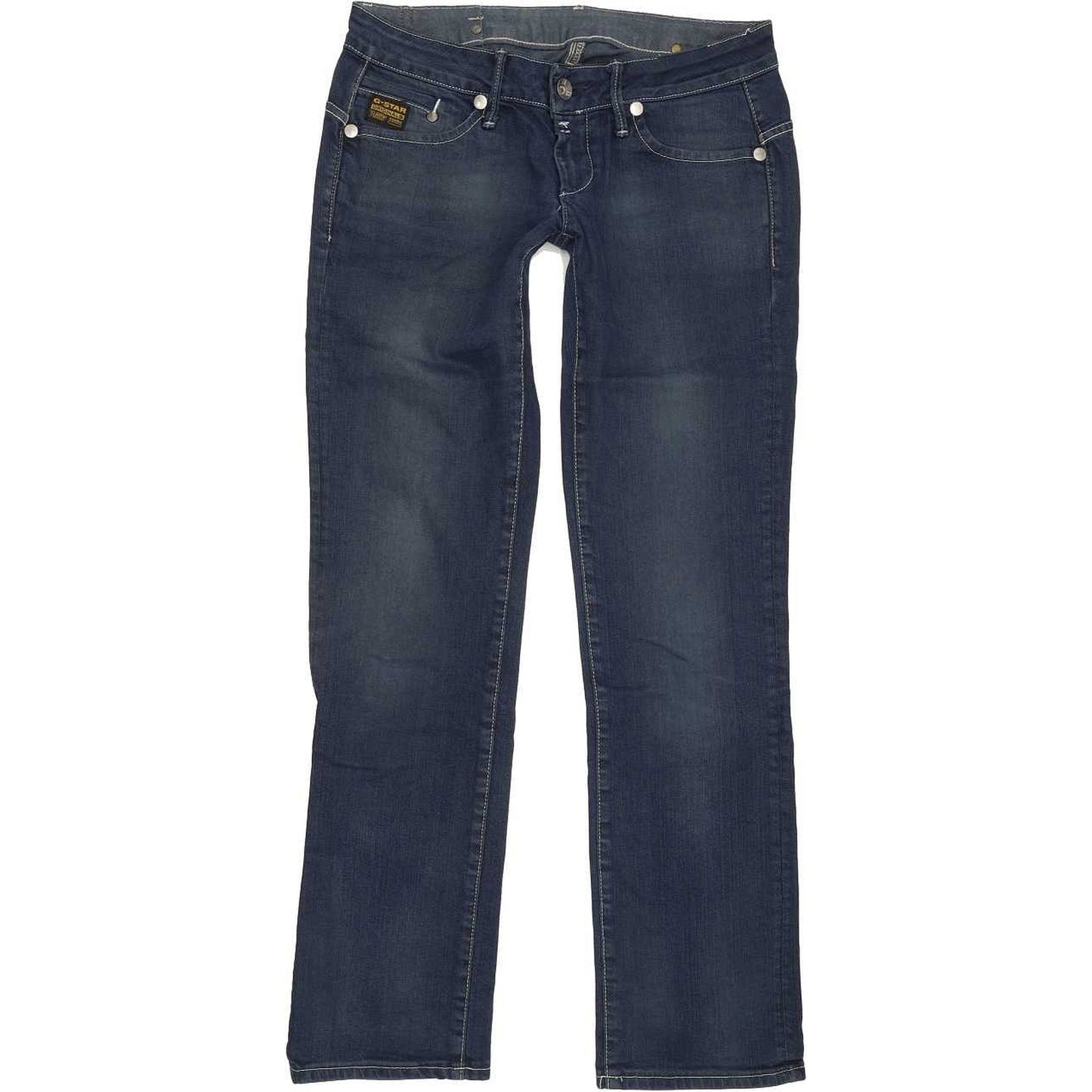 G-Star Women Blue Straight Slim Jeans W28 L30