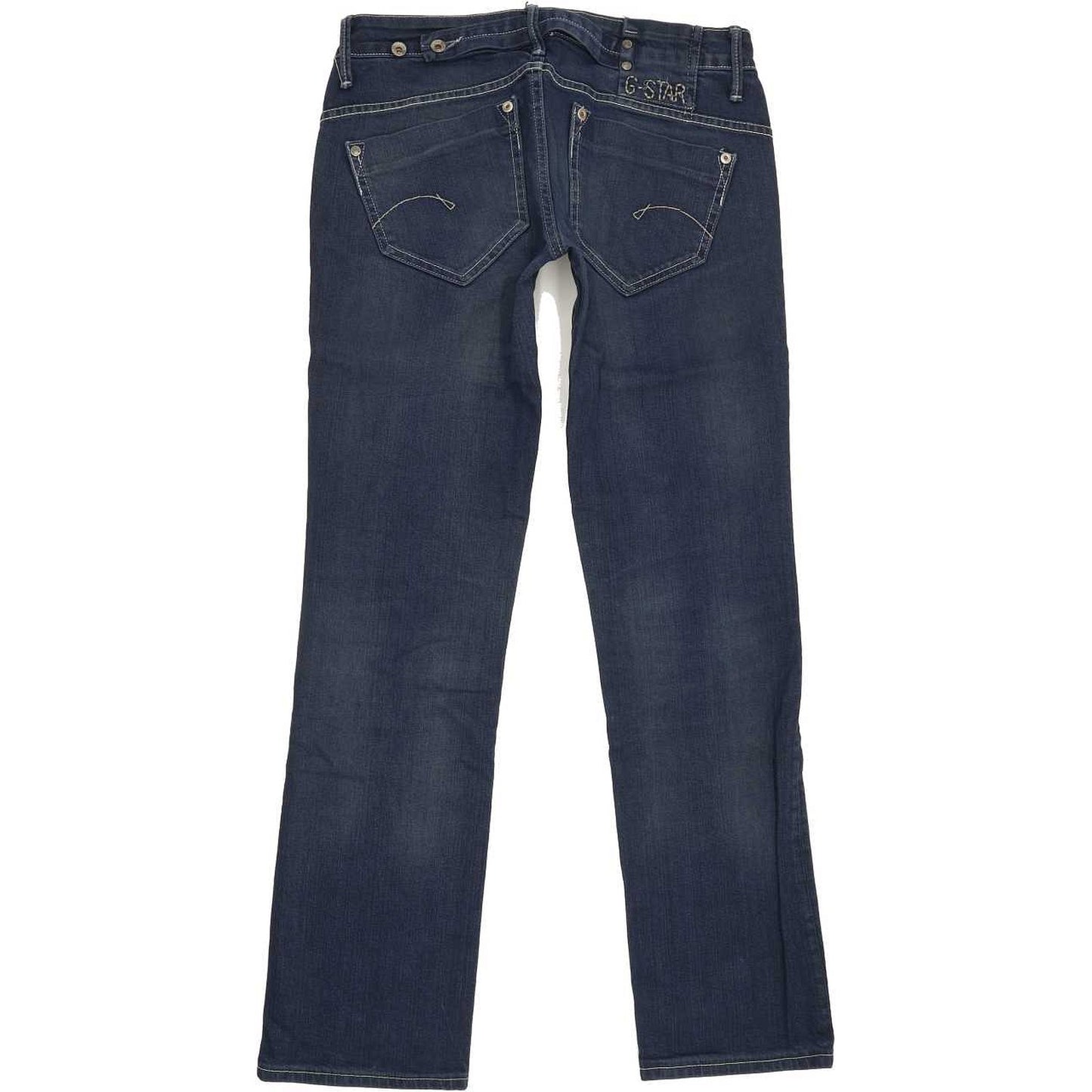 G-Star Women Blue Straight Slim Jeans W28 L30