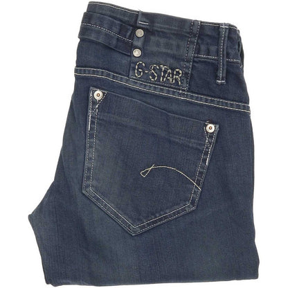 G-Star Women Blue Straight Slim Jeans W28 L30