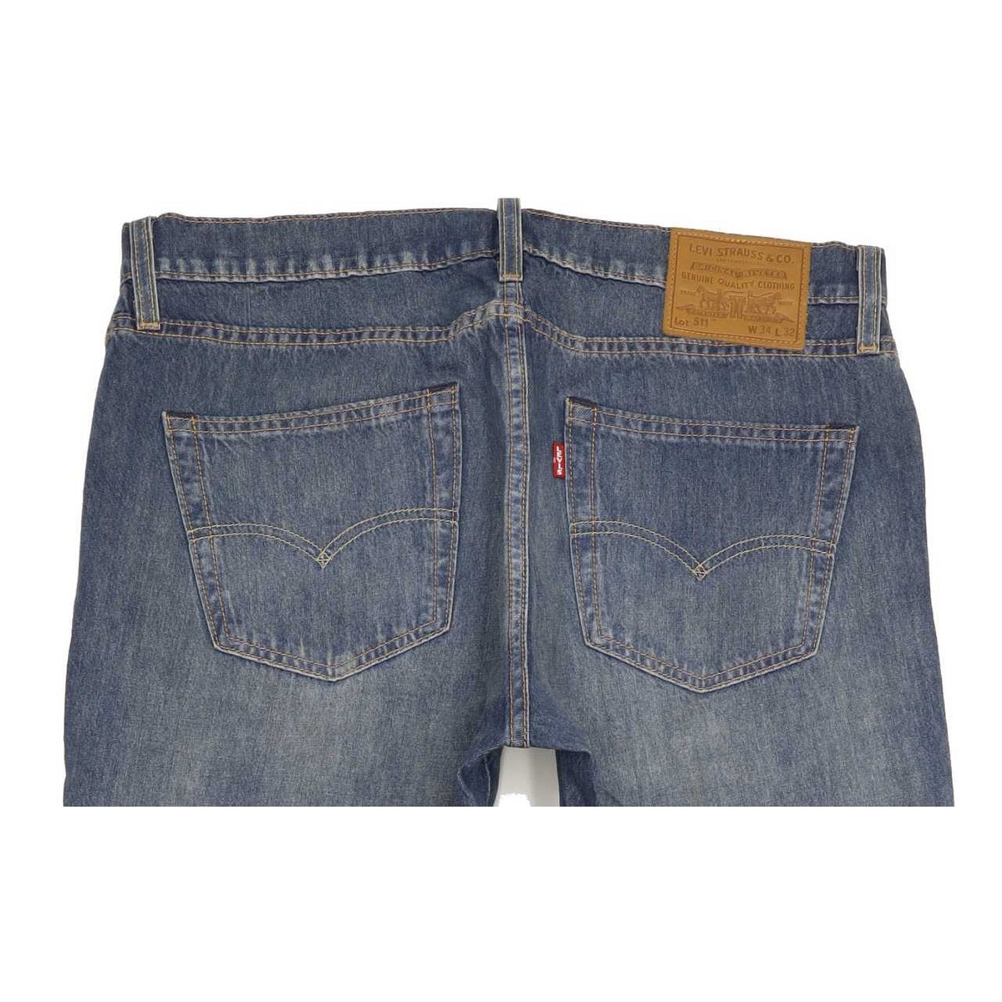 Levi's 511 Men Blue Straight Slim Stretch Jeans W34 L32