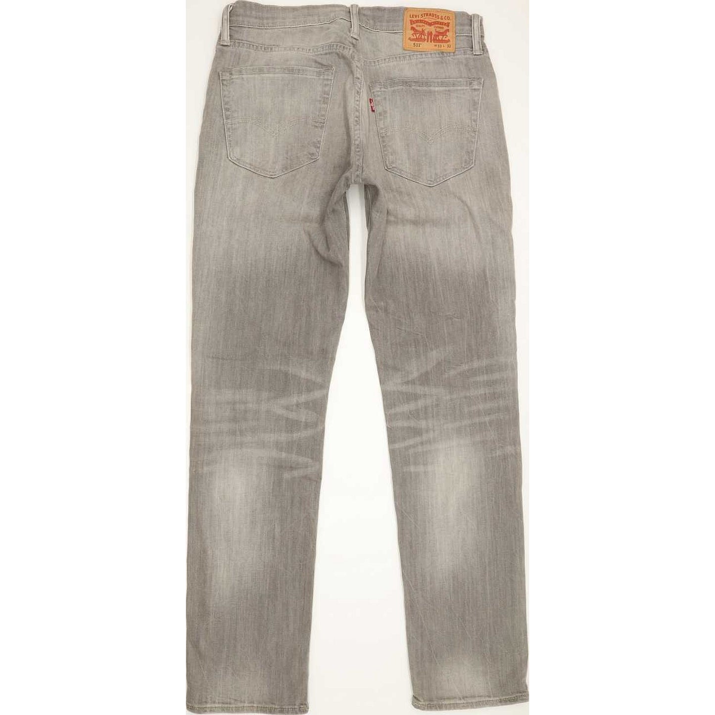 Levi's 511 Men Grey Straight Slim Jeans W33 L32