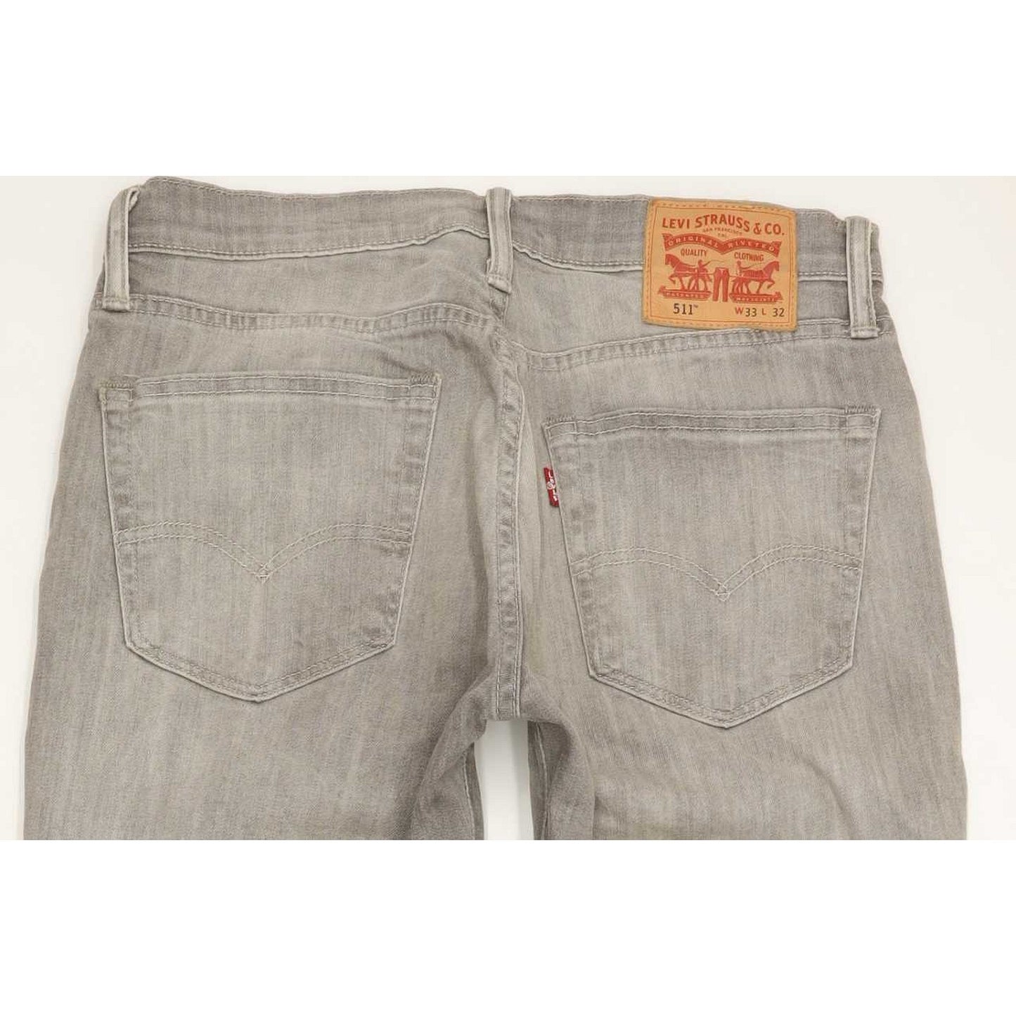 Levi's 511 Men Grey Straight Slim Jeans W33 L32