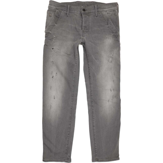 G-Star Bronson Men Grey Straight Slim Stretch Jeans W32 L30