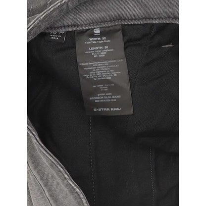 G-Star Bronson Men Grey Straight Slim Stretch Jeans W32 L30