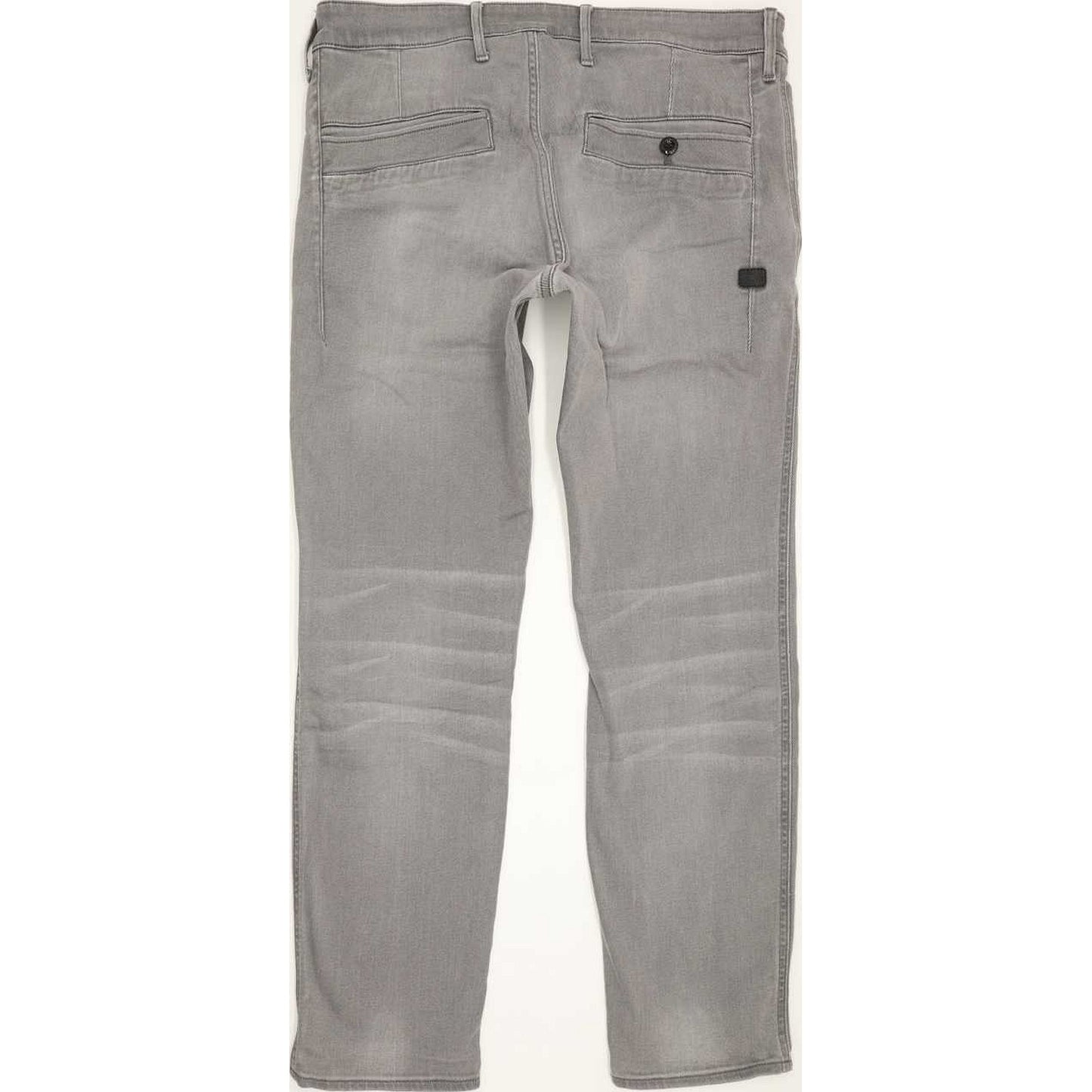 G-Star Bronson Men Grey Straight Slim Stretch Jeans W33 L30