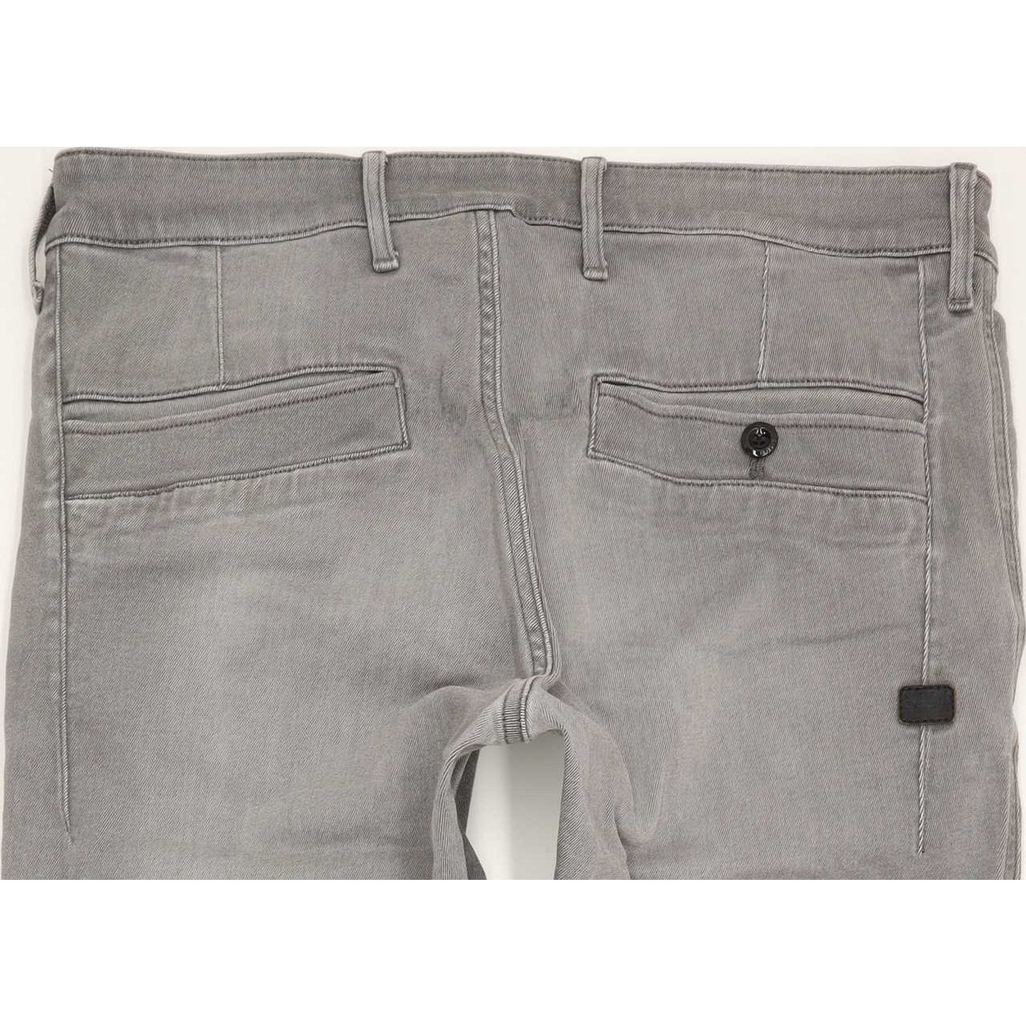 G-Star Bronson Men Grey Straight Slim Stretch Jeans W33 L30