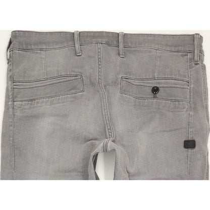 G-Star Bronson Men Grey Straight Slim Stretch Jeans W33 L30