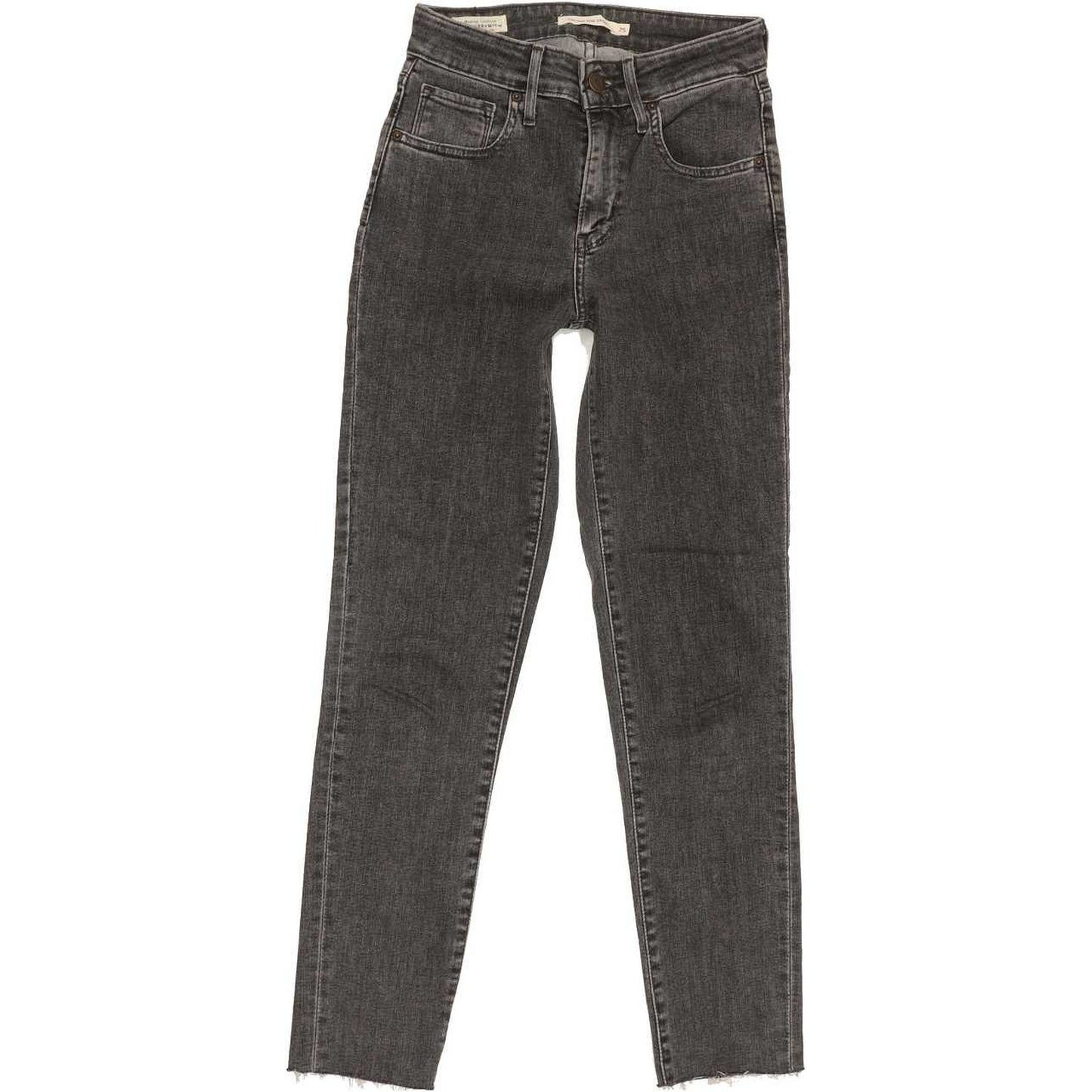 Levi's 721 High Rise Women Charcoal Skinny Stretch Jeans W25 L26