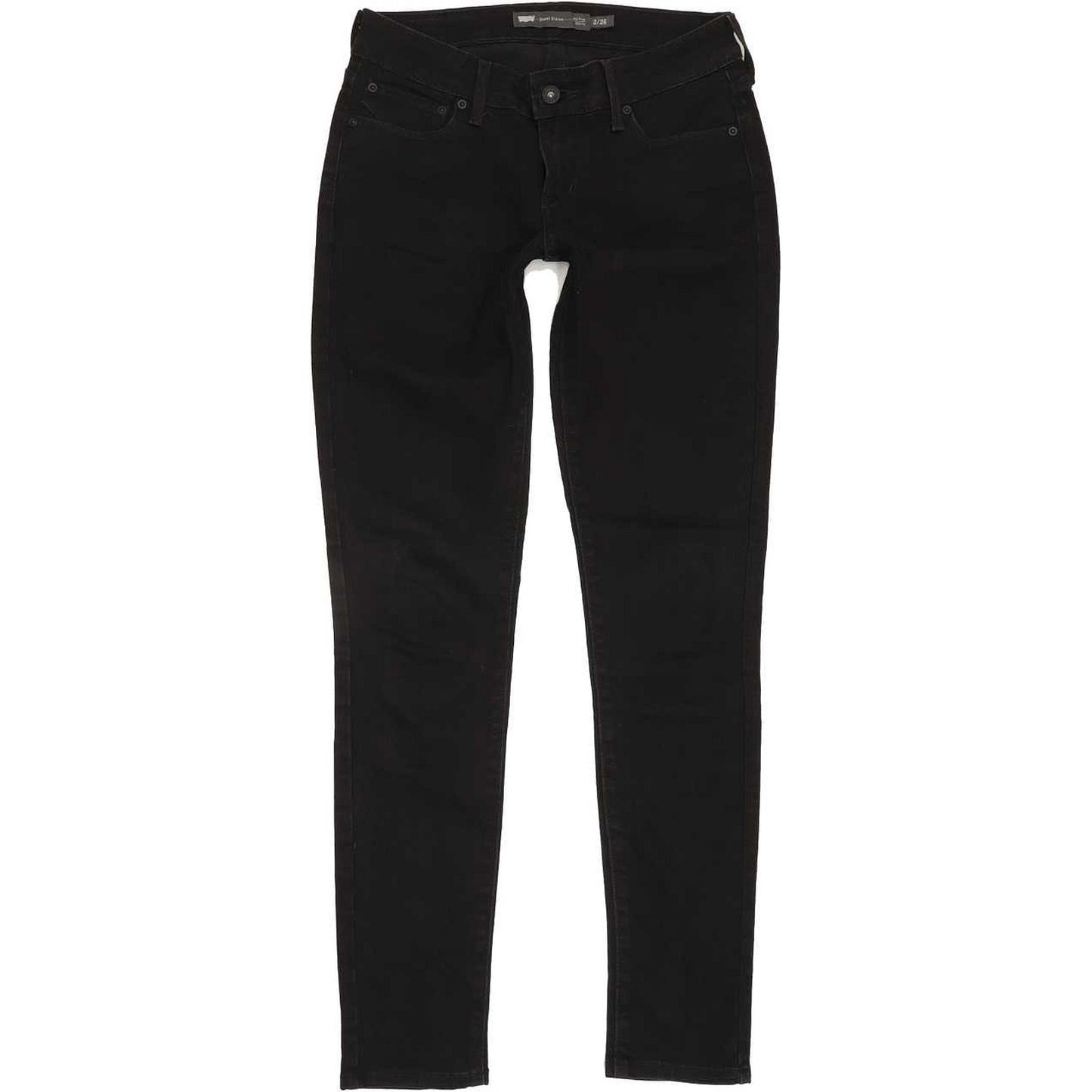 Levi's Demi Curve Women Black Skinny Slim Stretch Jeans W26 L31