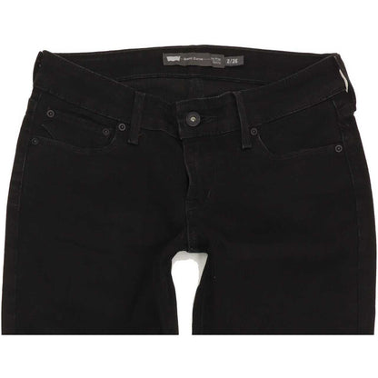 Levi's Demi Curve Women Black Skinny Slim Stretch Jeans W26 L31