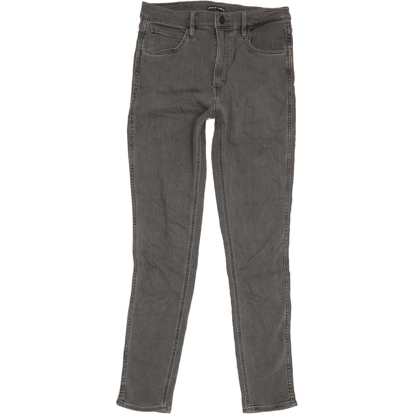 Levi's Line 8 Grey Skinny Slim Stretch Jeans High Waisted W30 L30