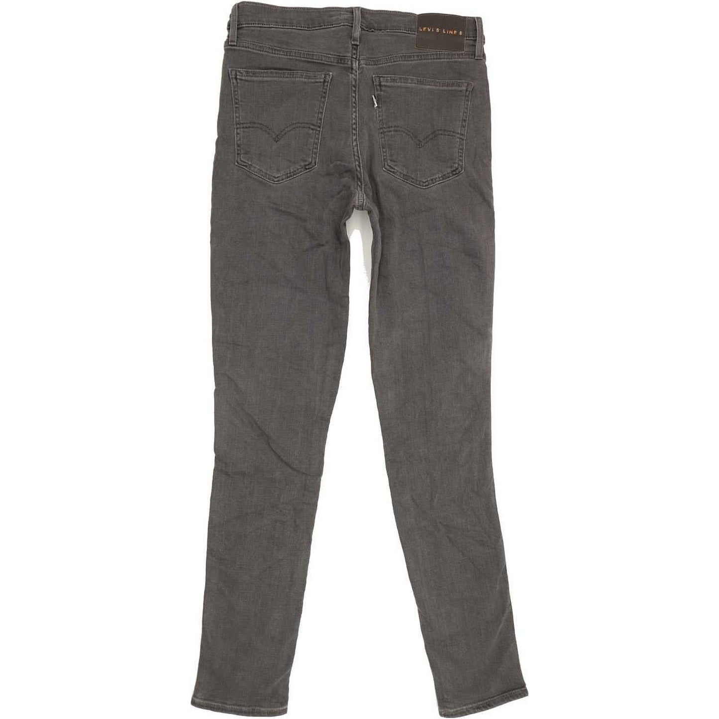 Levi's Line 8 Grey Skinny Slim Stretch Jeans High Waisted W30 L30