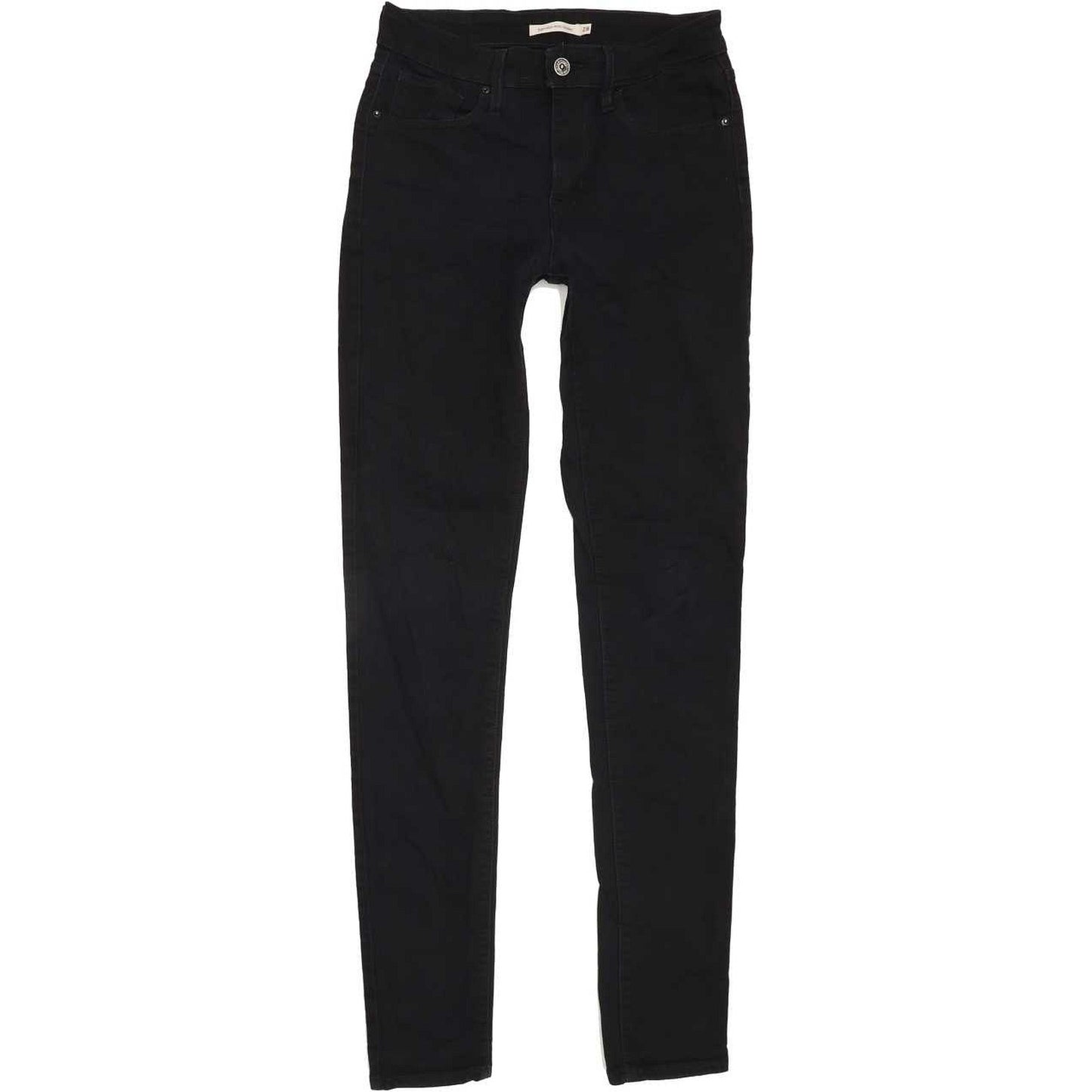Levi's 721 High Rise Women Black Skinny Stretch Jeans W28 L33