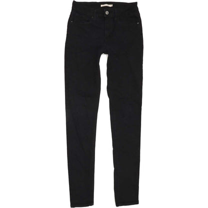 Levi's 721 High Rise Women Black Skinny Stretch Jeans W28 L33