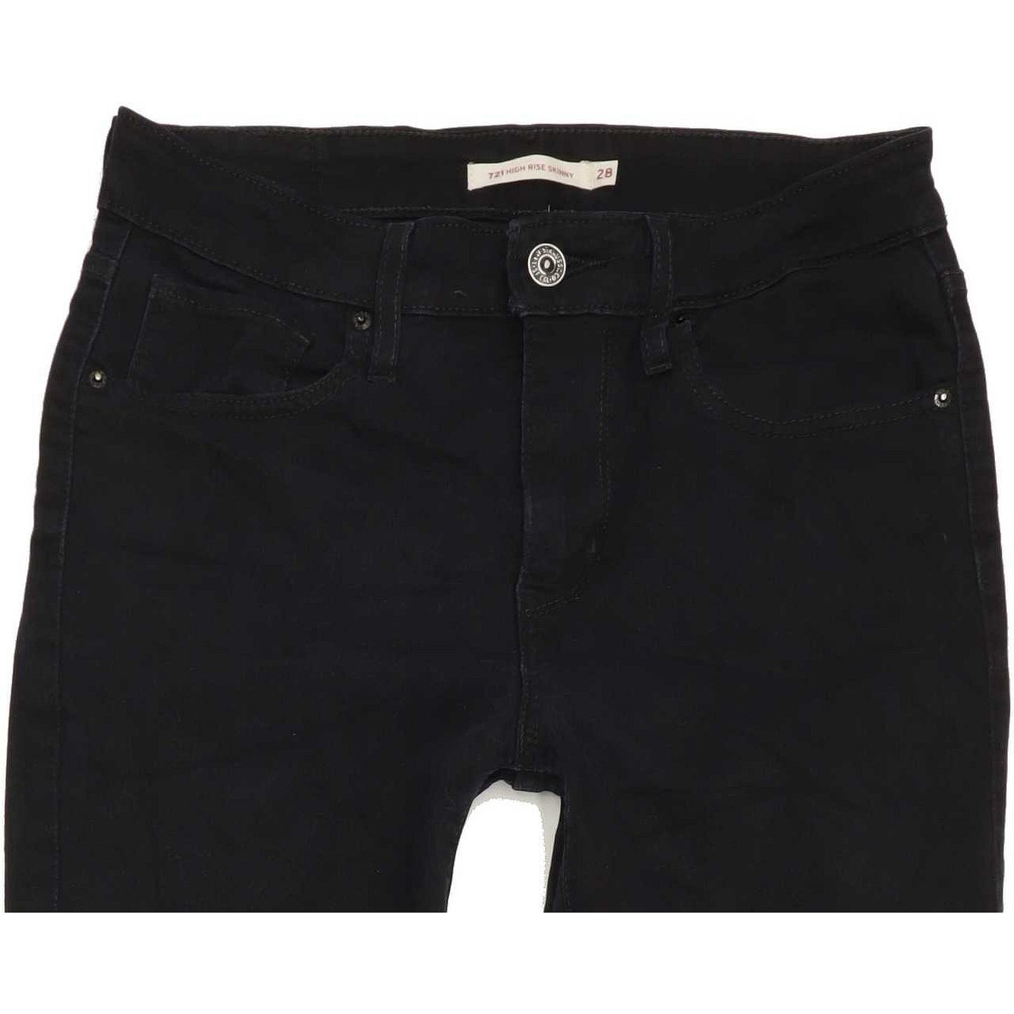 Levi's 721 High Rise Women Black Skinny Stretch Jeans W28 L33