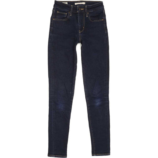 Levi's 721 High Rise Women Blue Skinny Stretch Jeans W24 L28
