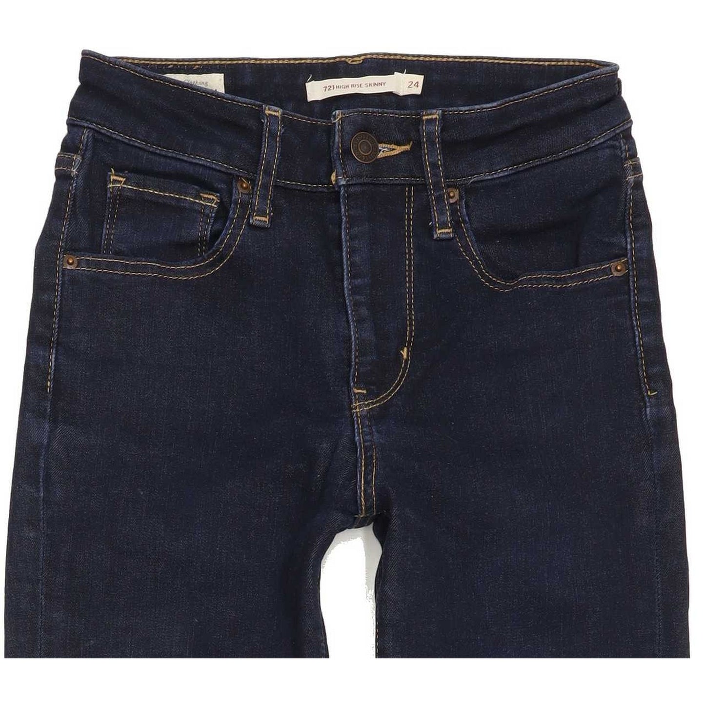 Levi's 721 High Rise Women Blue Skinny Stretch Jeans W24 L28