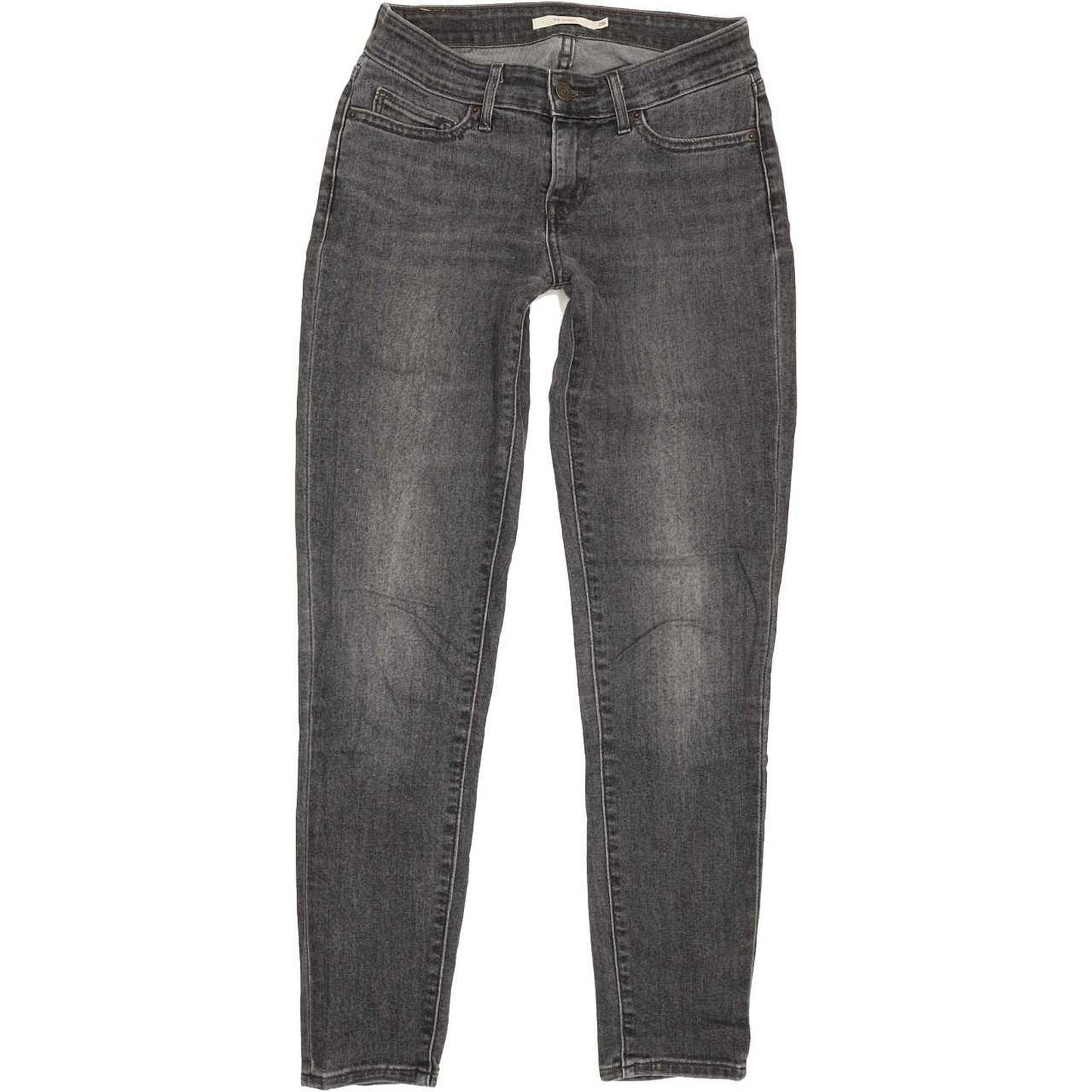 Levi's 711 Women Grey Skinny Slim Stretch Jeans W26 L28