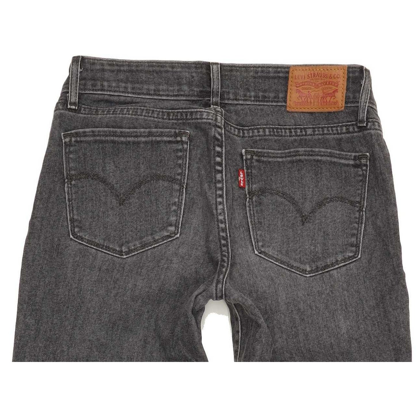 Levi's 711 Women Grey Skinny Slim Stretch Jeans W26 L28