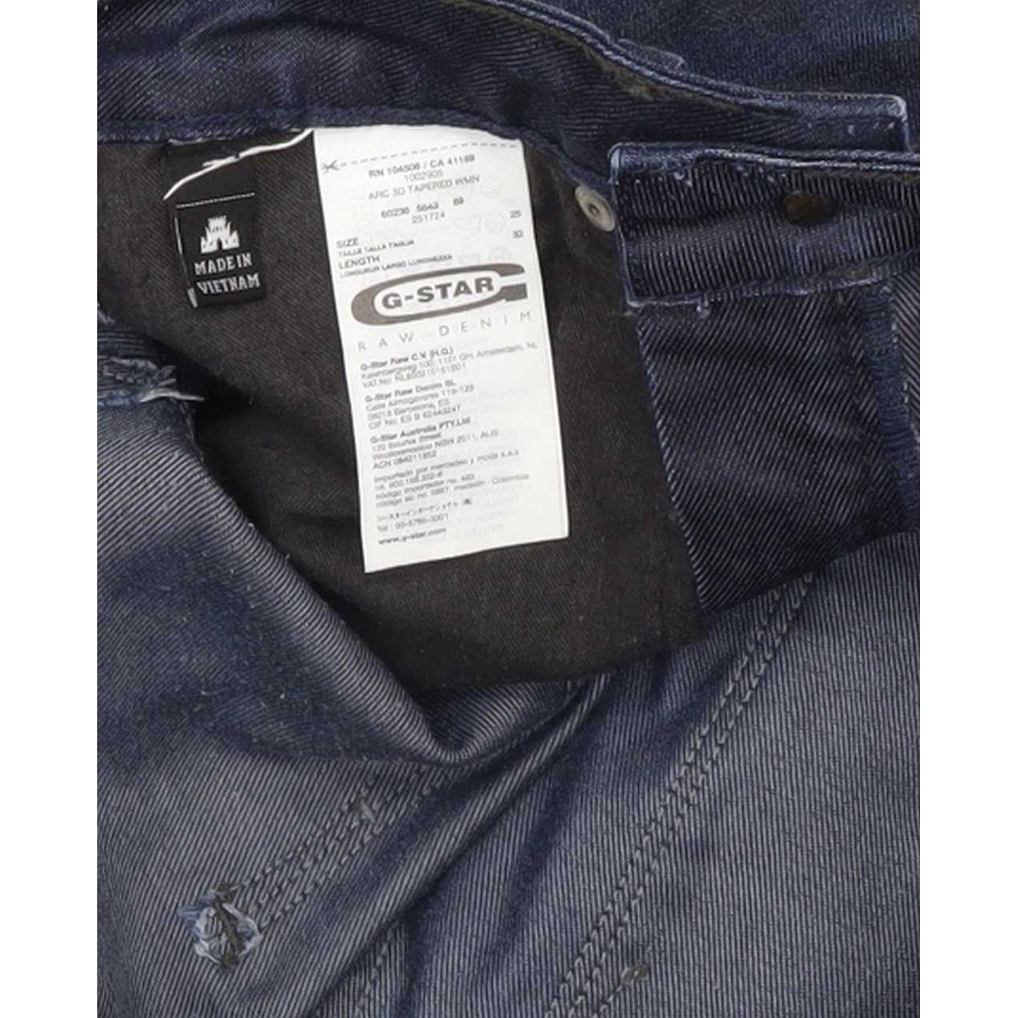 G-Star Arc 3D Women Blue Tapered Loose Stretch Jeans W25 L32