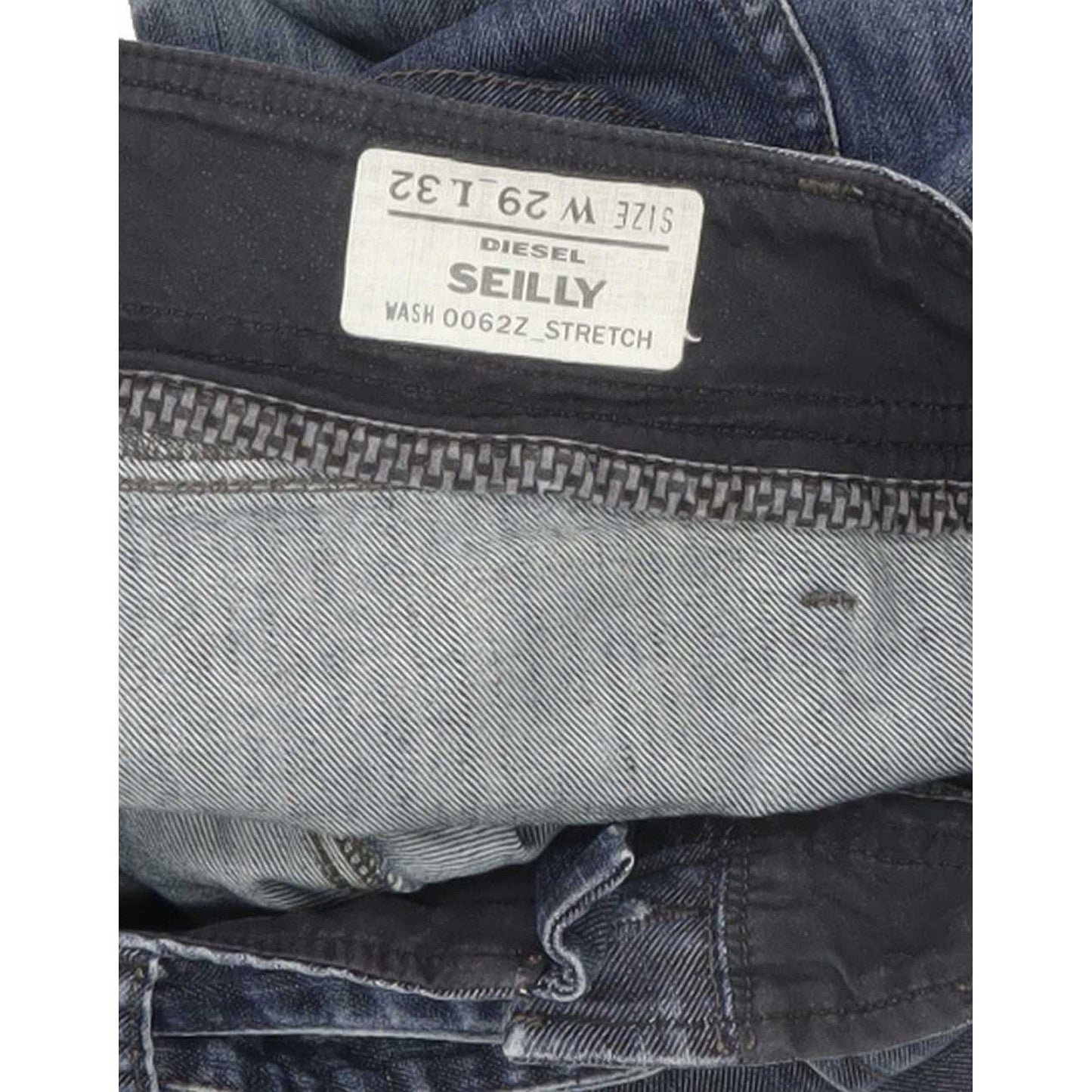 Diesel Seilly 0062Z Women Blue Straight Regular Stretch Jeans W30 L31