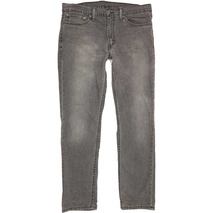Levi's 511 Men Grey Straight Slim Stretch Jeans W36 L31