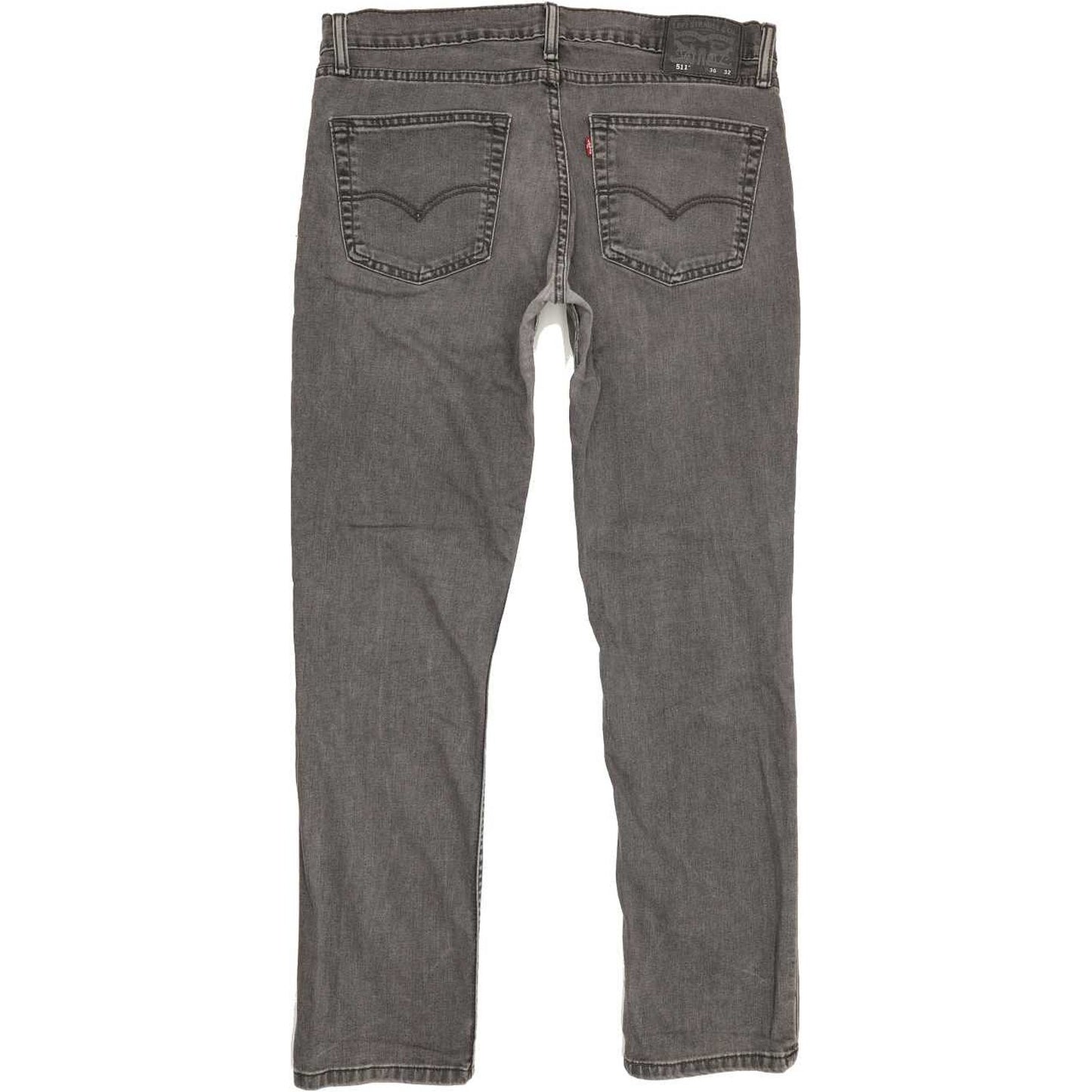 Levi's 511 Men Grey Straight Slim Stretch Jeans W36 L31