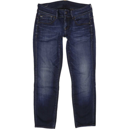 G-Star Lynn Mid Women Blue Skinny Slim Stretch Jeans W30 L27